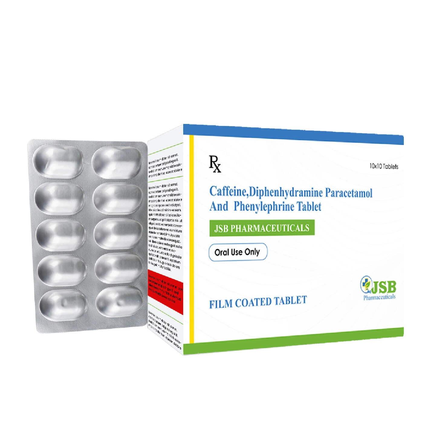 Caffeine + Diphenhydramine + Paracetamol + Phenylephrine